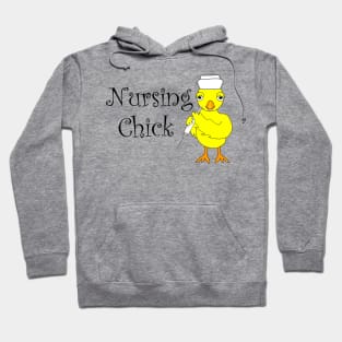 Nursing Chick Text Hoodie